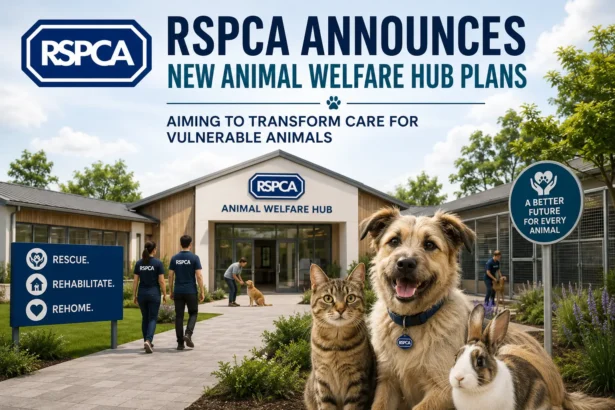 RSPCA Announces New Animal Welfare Hub Plans, Aiming to Transform Care for Vulnerable Animals