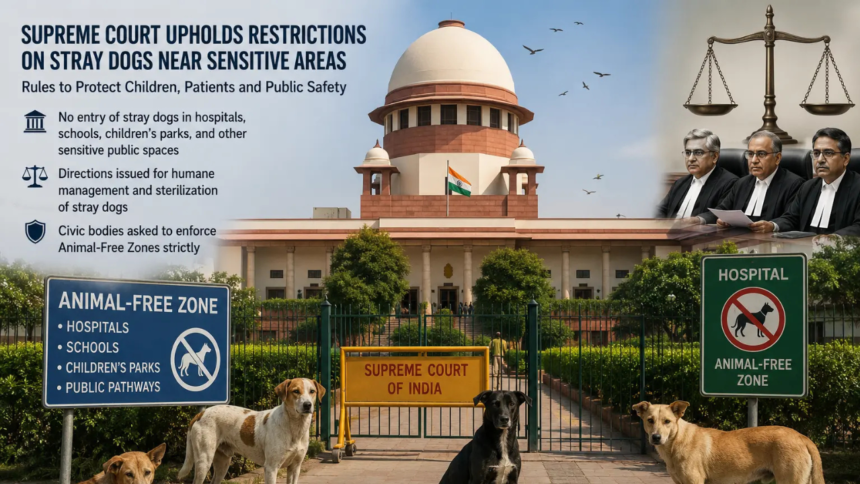 Supreme Court Refuses to Ease Stray Dog Restrictions, Orders Sensitive Public Spaces to Stay Animal-Free