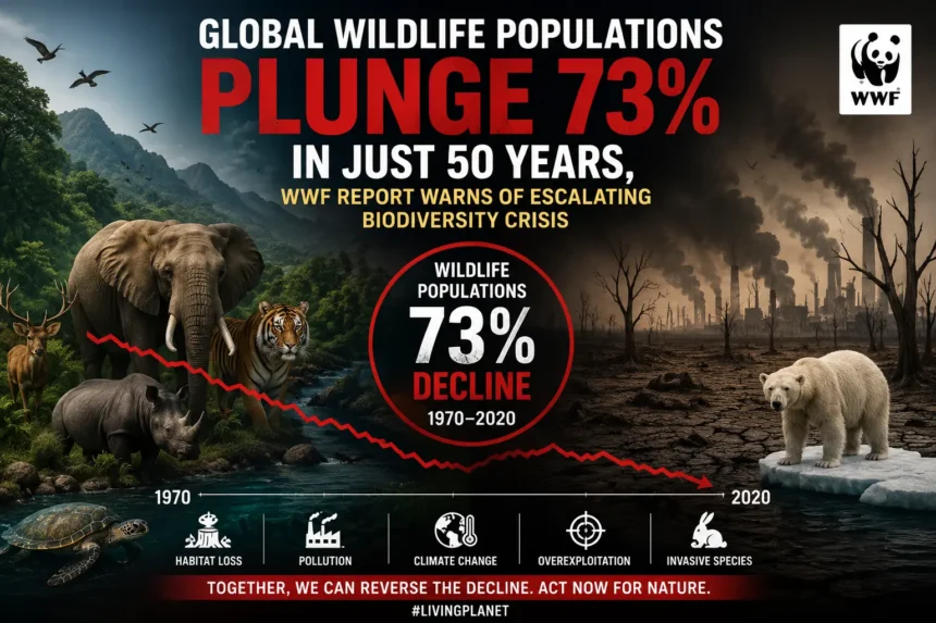 Global Wildlife Populations Plunge 73% in Just 50 Years, WWF Report Warns of Escalating Biodiversity Crisis