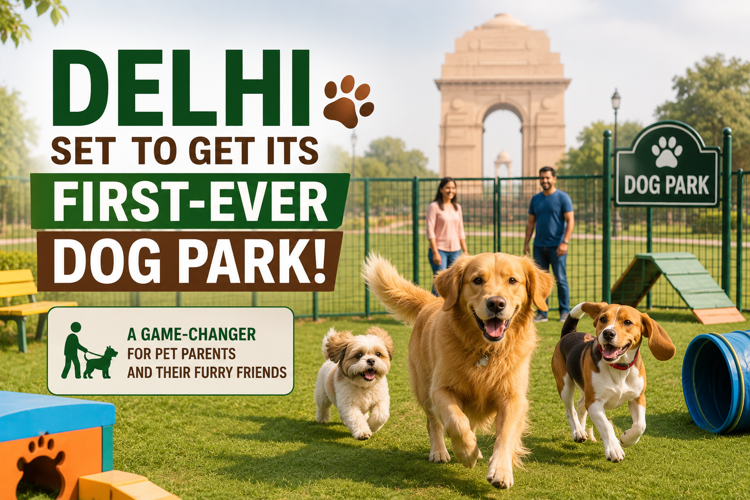 Delhi Set to Get Its First-Ever Dog Park: A Game-Changer for Pet Parents and Their Furry Friends