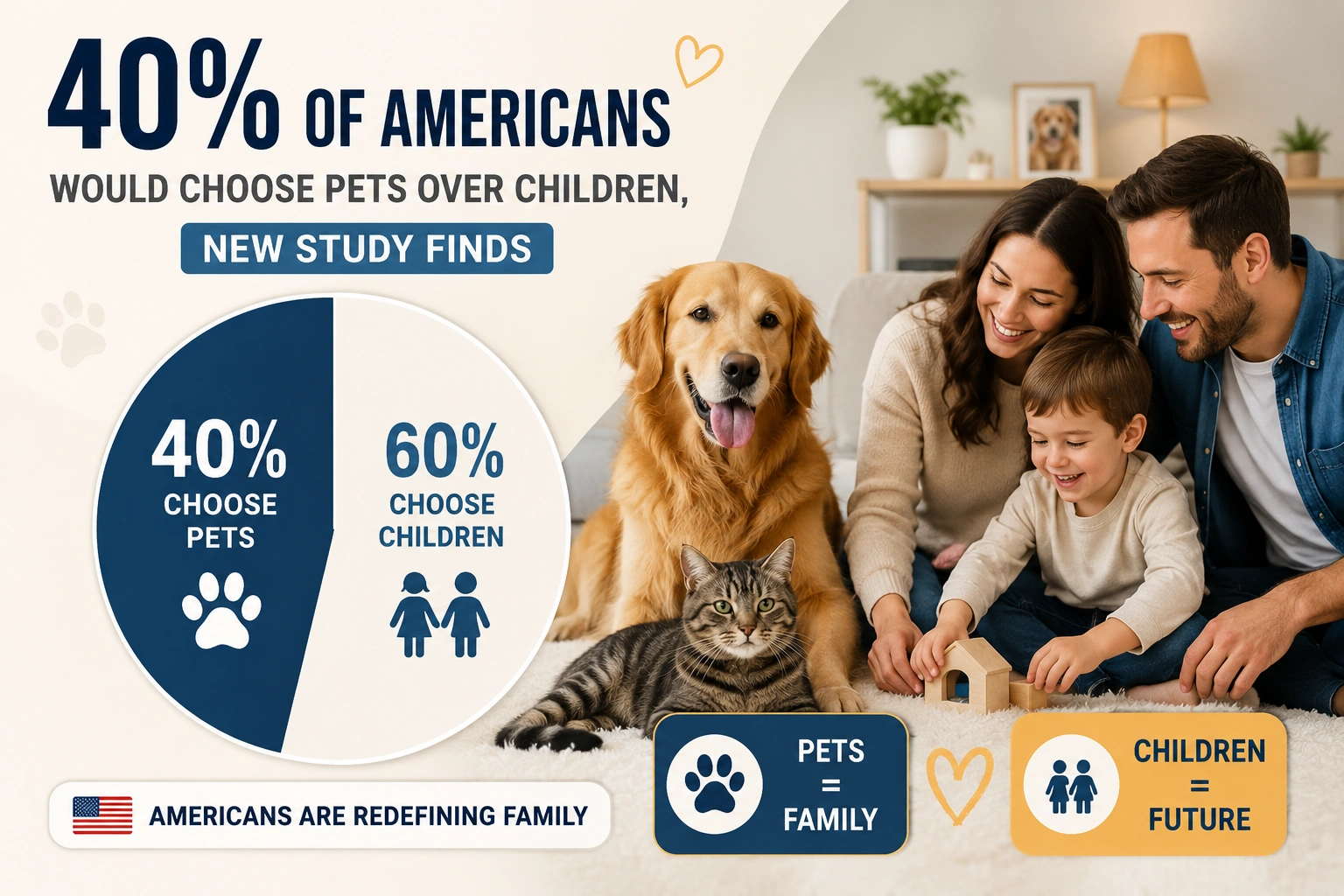 40% of Americans Would Choose Pets Over Having Children, New Study Reveals as ‘Pet Parenting’ Continues to Rise